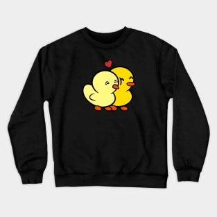 Duckie and Duck Nuzzle <3 Crewneck Sweatshirt